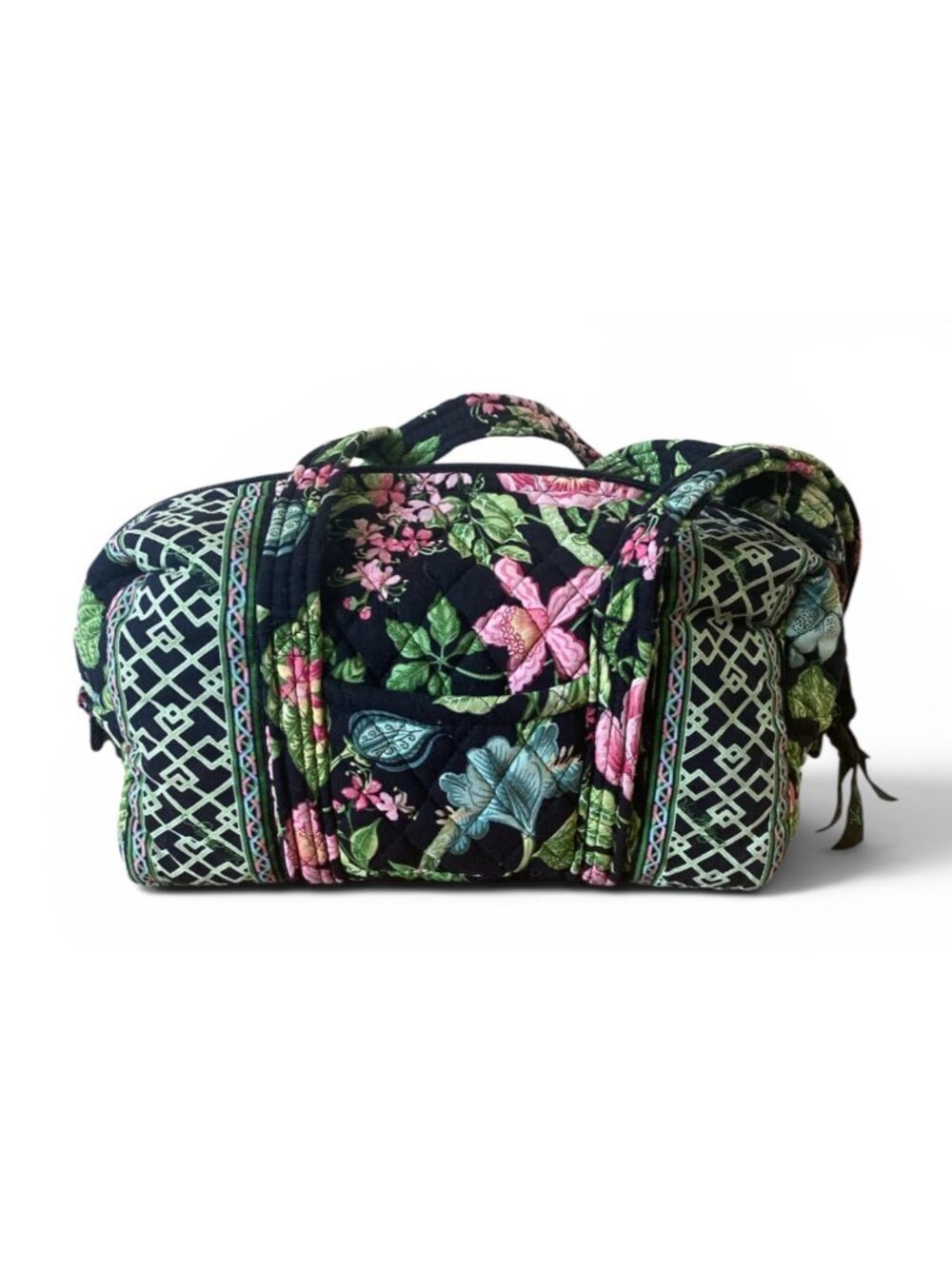 Vera Bradley Botanica Print Shoulder Bag With Eyeglass Case And Billfold Retired